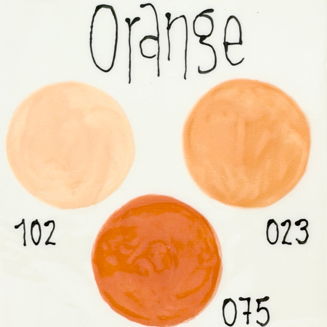 Orange nuancepalet hos Art by Me