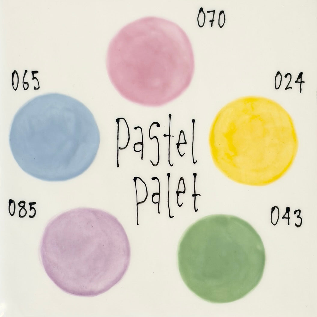 Pastel farvepalet hos Art by Me