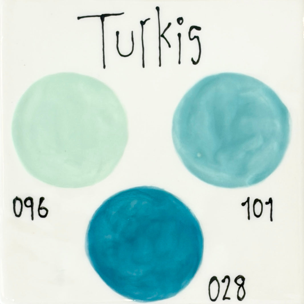 Turkis nuancepalet hos Art by Me