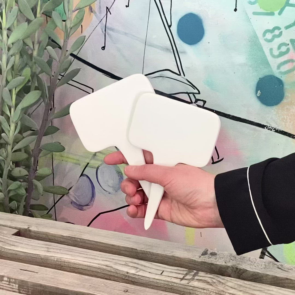Keramik skilte til krydderurter
